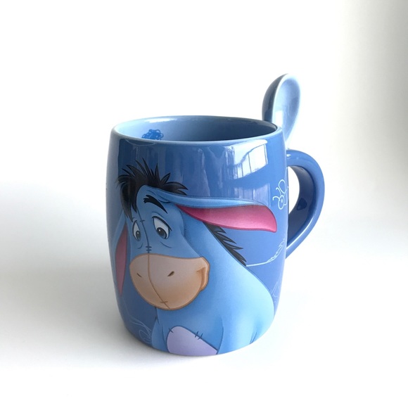 Disney Other - Eeyore Mug and Spoon Disneyland Paris  Exclusive